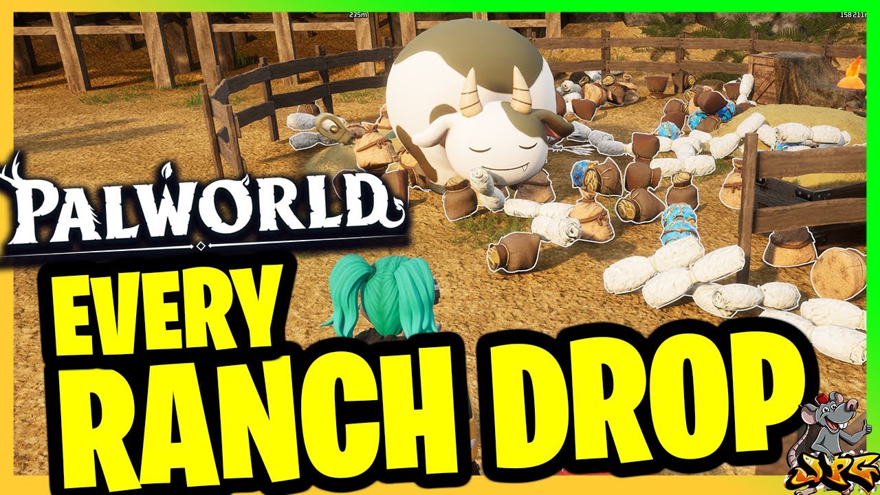 Palworld EASY PAL DROPS! Every Creature You Can Place In The Ranch ps5/xbox