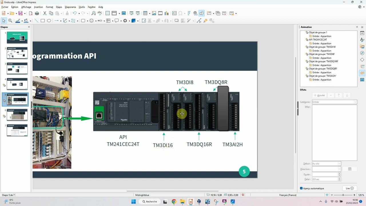 programmation API M241
