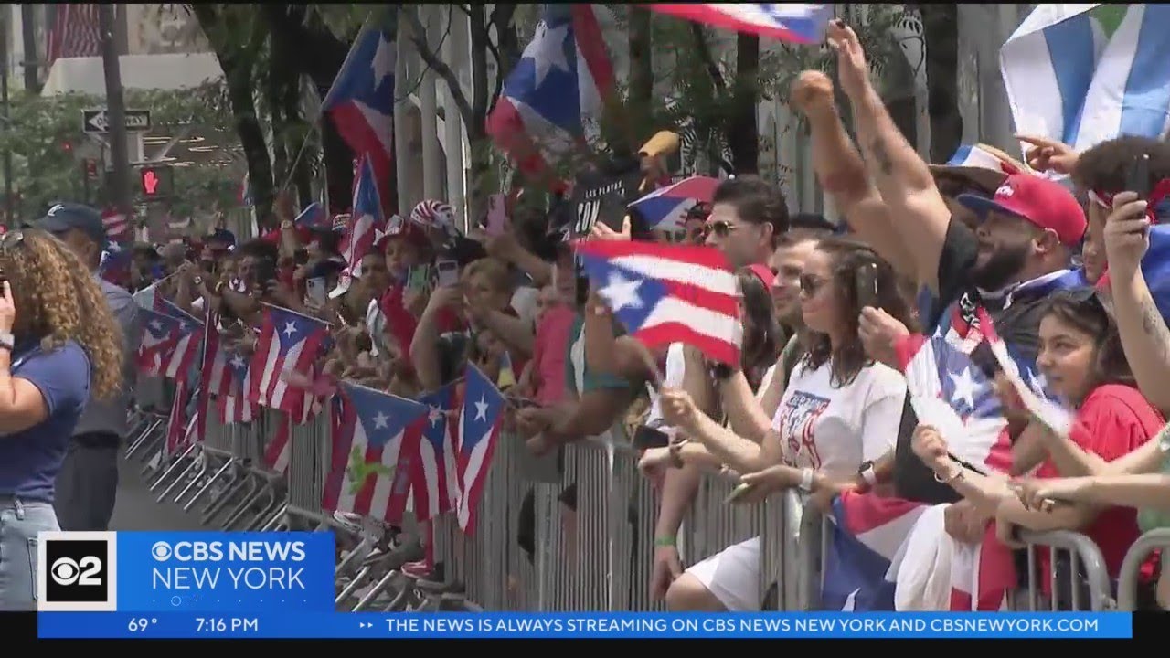 Thousands line NYC streets for Annual Puerto Rican Day Parade
