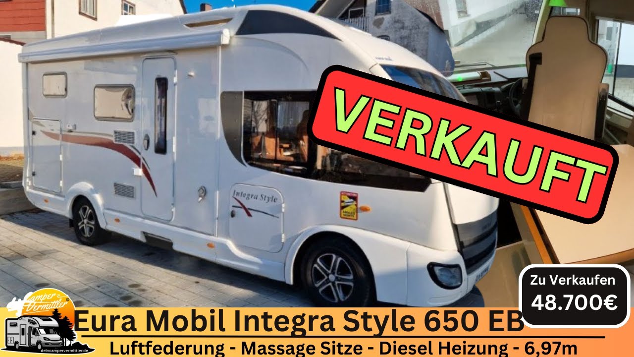 48.700€ Integriertes Wohnmobil Schmuckstück | Eura Mobil Integra Style 650 EB