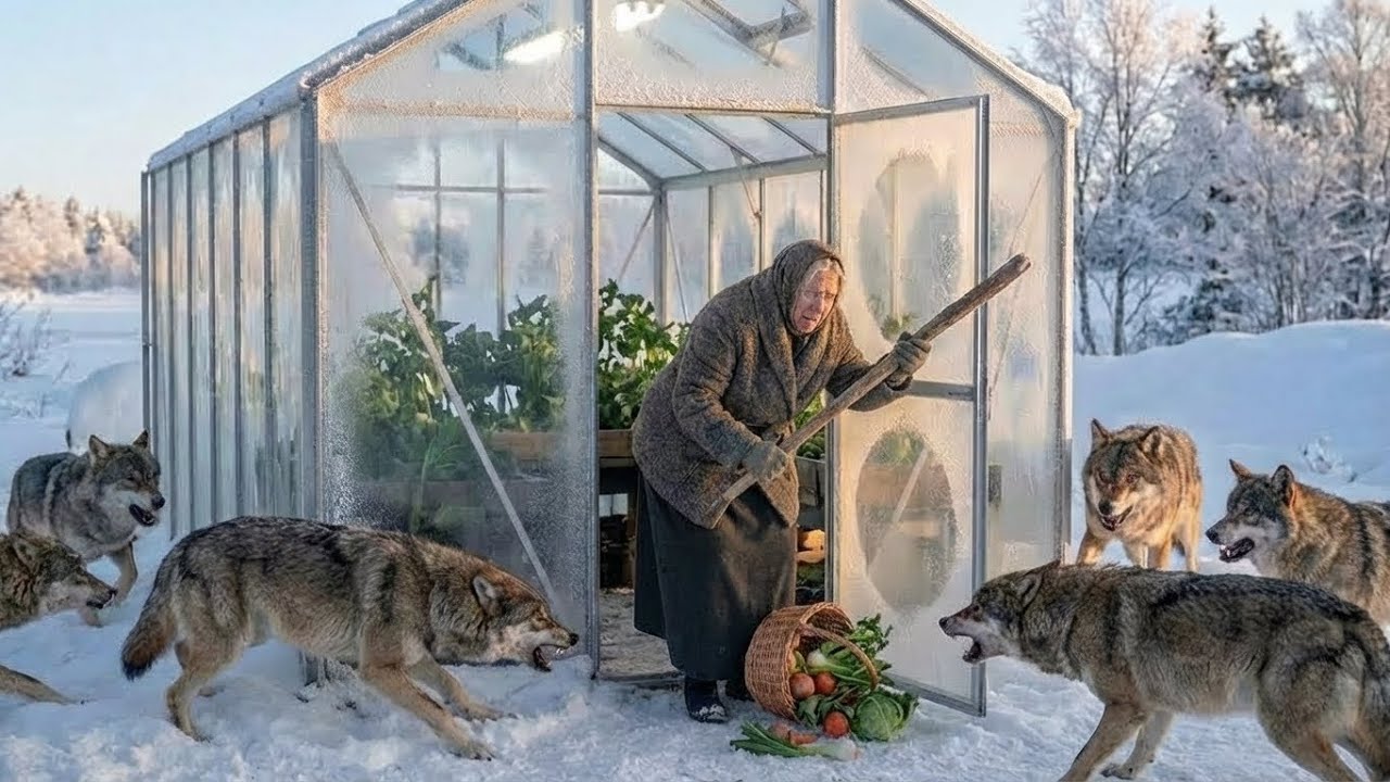 Allein im Eis: Alte Dame verteidigt ihren Gem&uuml;segarten gegen ein Wolfsrudel