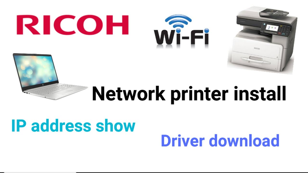 Network Printer install/setup in Ricoh.IP address show, Driver download and install, fix slow print.