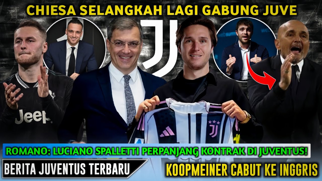 Juve Selangkah Lagi Dapatkan Federico Chiesa 🤩 Kontrak Baru Spaletti 😱 Koopmeiner Cabut 🤔 Juventus