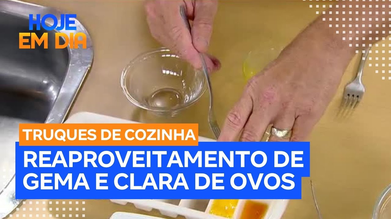 Truques de Cozinha: Veja como aproveitar a clara ou a gema do ovo que sobrou