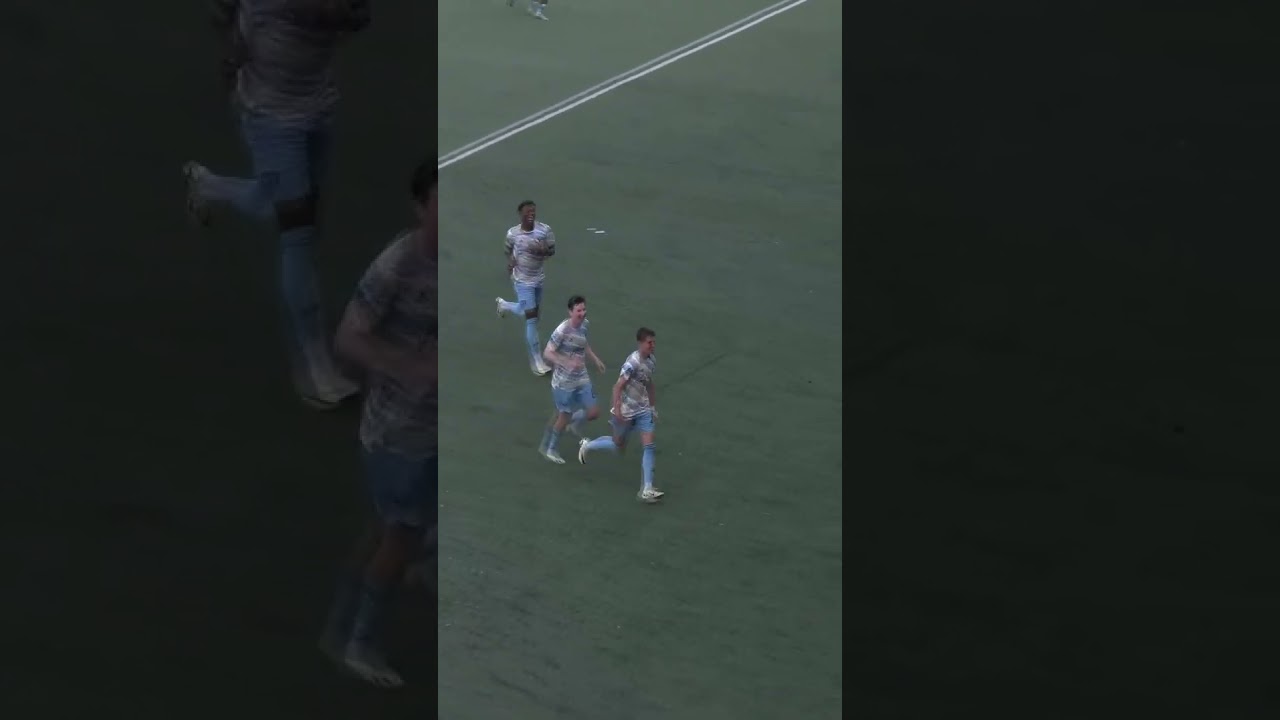 David Vazquez scores his second goal of the match with an outstanding free kick against Red Bulls II