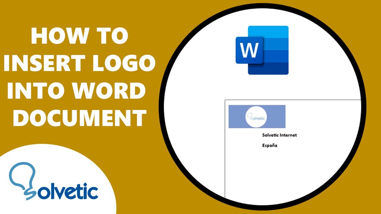 How to INSERT LOGO into WORD DOCUMENT