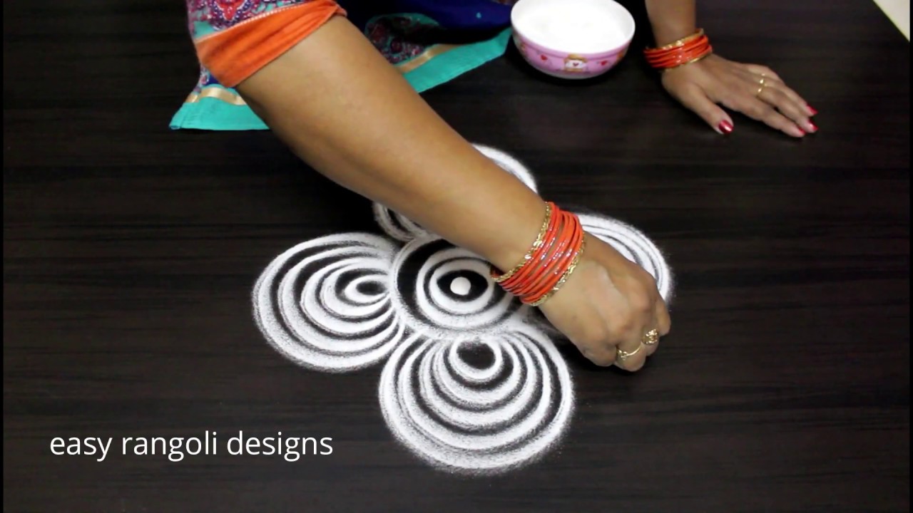 Free hand kolam || Easy rangoli muggulu || Latest  Sankranthi designs