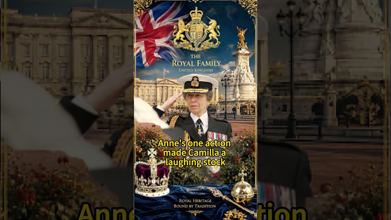 Anne's one action made Camilla a laughing stock #princessanne #queencamilla #fyp #royal