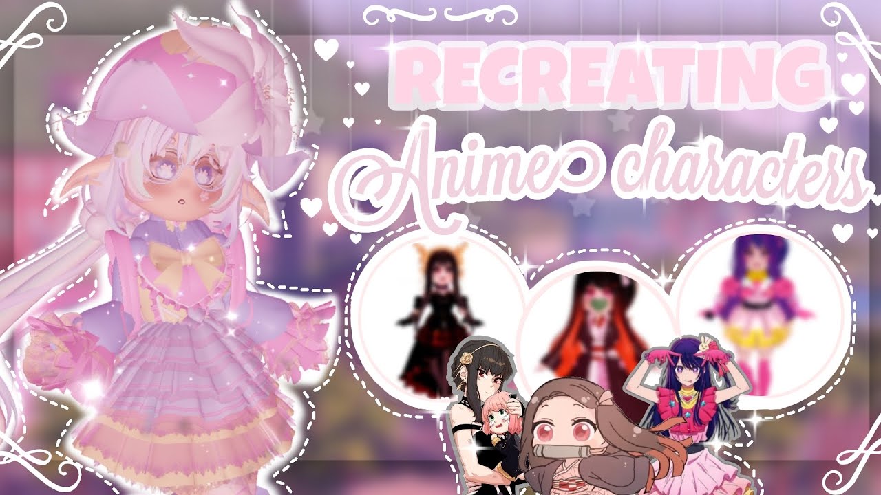 RECREATING ✨ANIME CHARACTERS✨ In royale high | Roblox | iiAmmxra