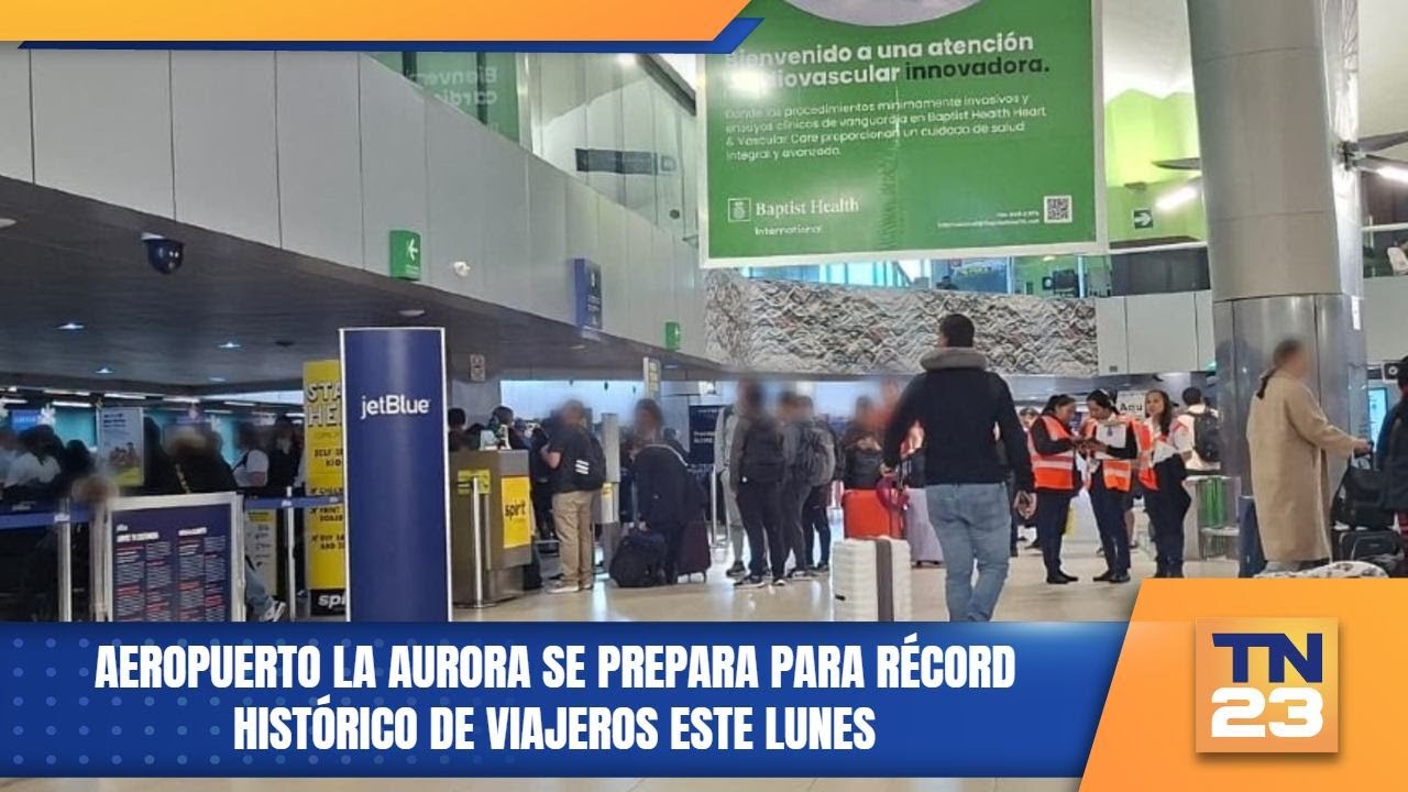 Aeropuerto La Aurora se prepara para récord histórico de viajeros este lunes