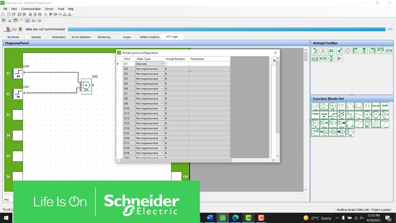 How to Program ATV Logic in ATV320 Using SoMove | Schneider Electric