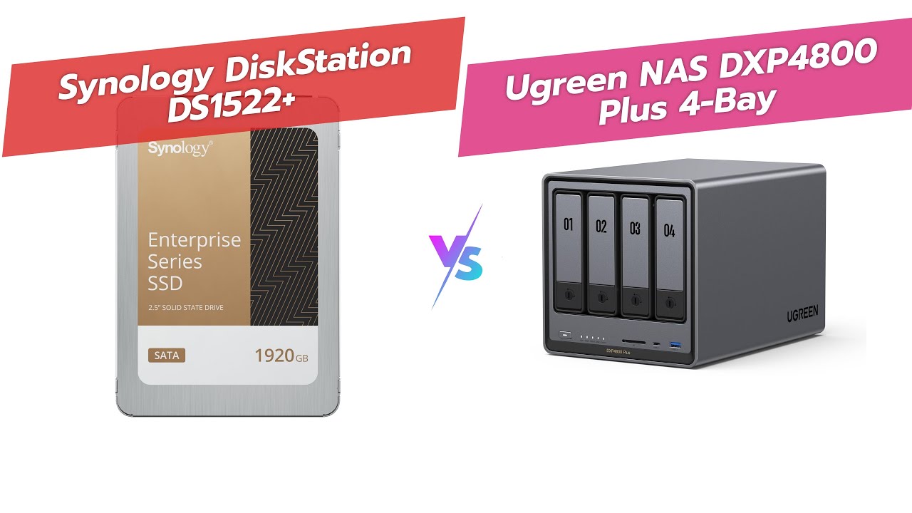 Сравнение NAS-серверов: Synology DS1522+ против UGREEN DXP4800 Plus 🗂️💾 5-отсековый против 4-отсе...