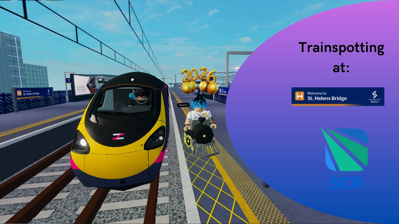 Trainspotting en St. Helens Bridge - Trainspotting at St. Helens Bridge - SCR Roblox