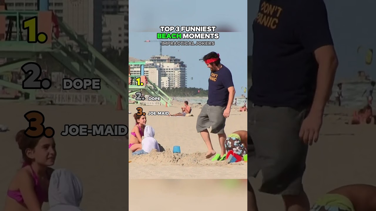 Top 3 Funniest BEACH Moments Impractical Jokers 🏖️😂