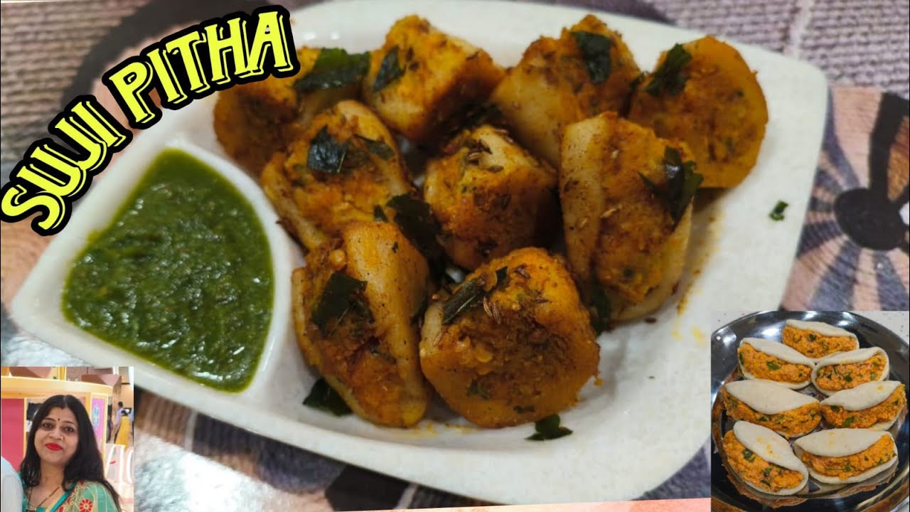 Banaye swadisht aur healthy nasta bina oil ke || Suji pitha recipe😋