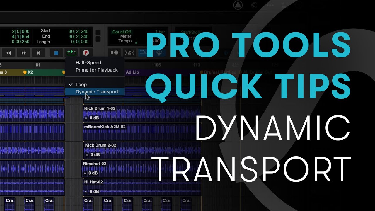 Pro Tools Quick Tips: Dynamic Transport