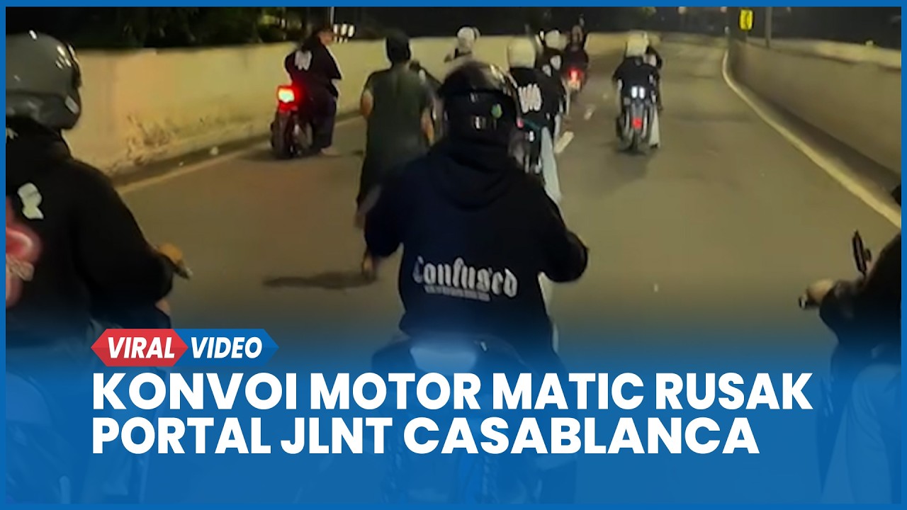 Demi Konten, Konvoi Motor Matic Rusak Portal JLNT Casanlanca