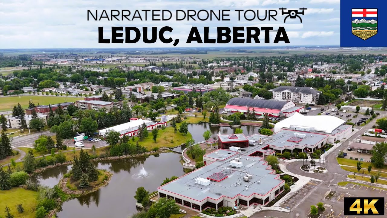 🚁 Leduc, Alberta 🌤️🌾4K Drone