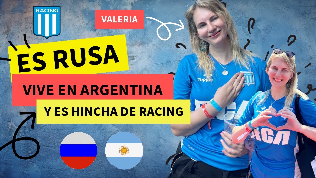 La linda historia de Valeria y su amor por Racing y Argentina