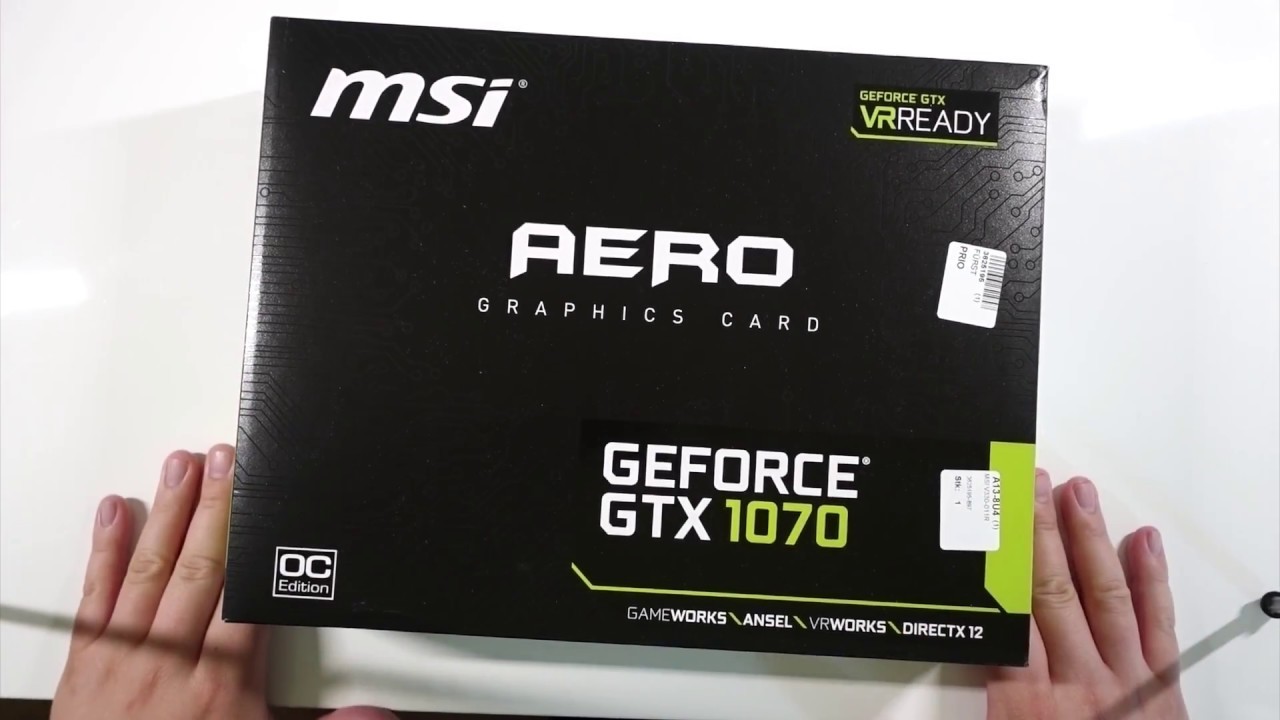 ASMR - MSI GeForce GTX 1070 8GB (Silent Unboxing)