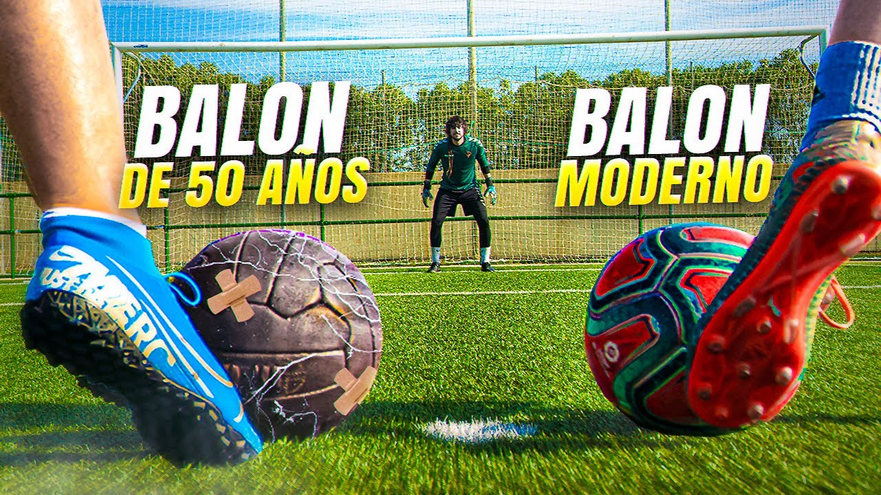 ⚽ BALÓN de 50 AÑOS vs BALÓN MODERNO ⚽ ¡Retos de Fútbol!