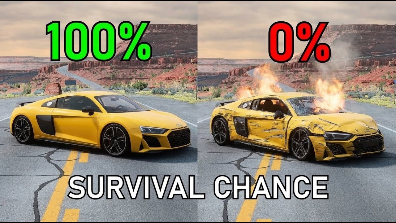 Realistic Survival Chance Crash Testing Ep.24 | BeamNG.drive