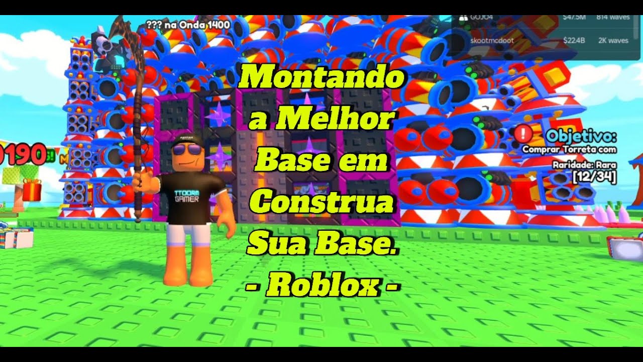 Montando a Melhor Base - Roblox - Build ur Base - Construa sua Base -