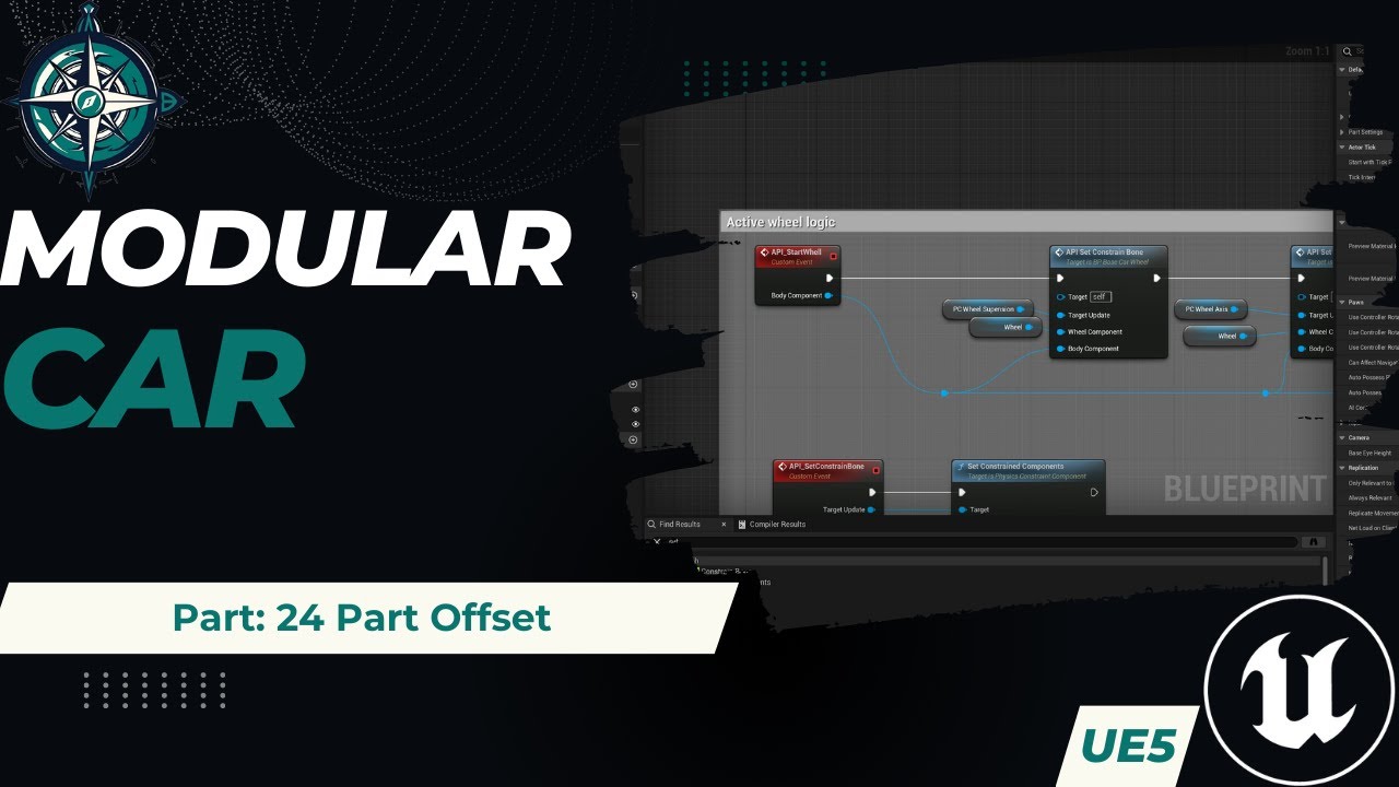 Modular car - UE5 Tutorial Series - 24 Part Offset