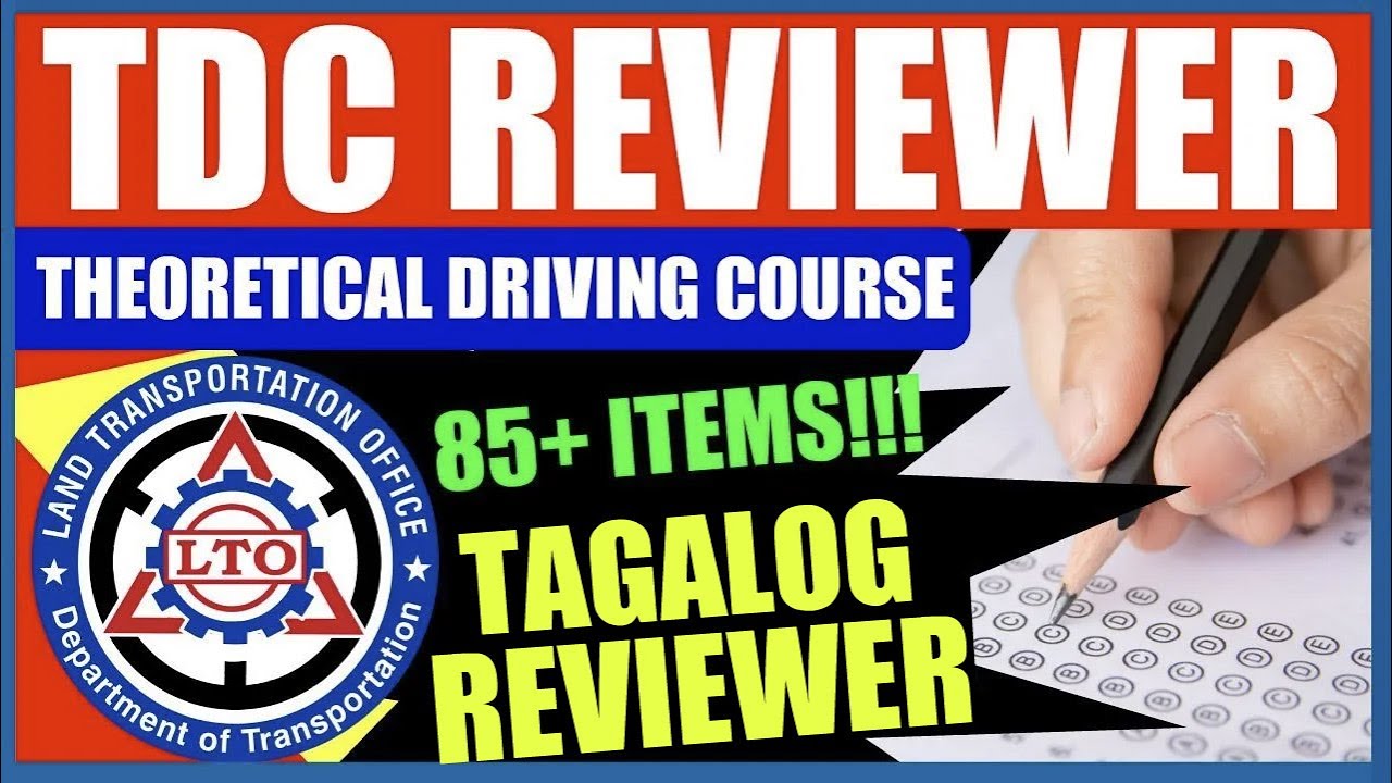 LTO TDC REVIEWER | STUDENT PERMIT EXAM | THEORETICAL DRIVING COURSE