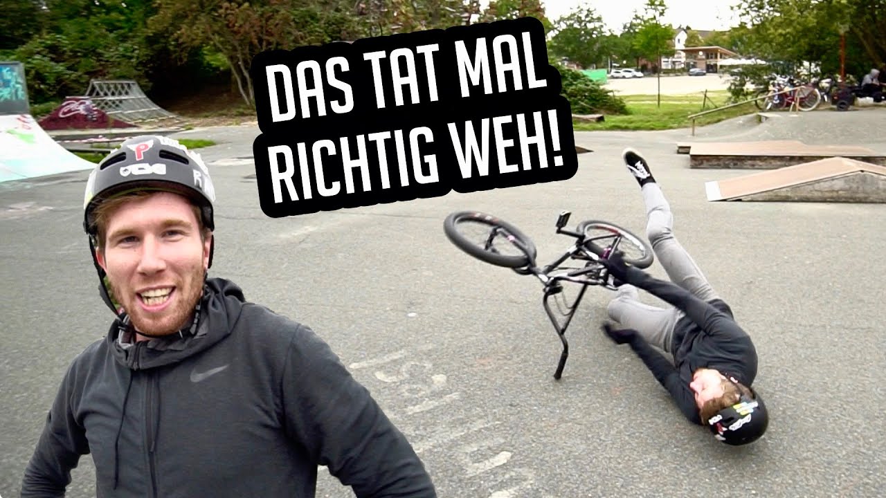 Der Sturz tat richtig weh...
