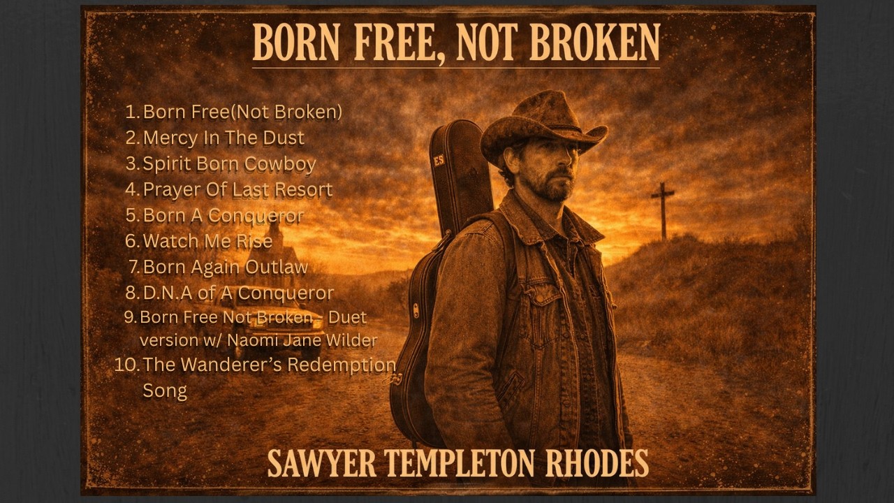 SAWYER TEMPLETON RHODES | BORN FREE(NOT BROKEN) OUTLAW COUNTRY GOSPEL ALBUM