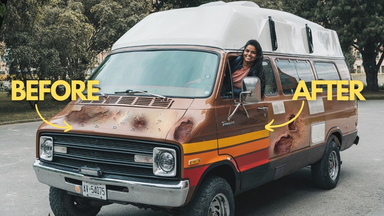 Dream of Restoring a Vintage Van (3 months start to finish extreme rust) | Driving to Argentina