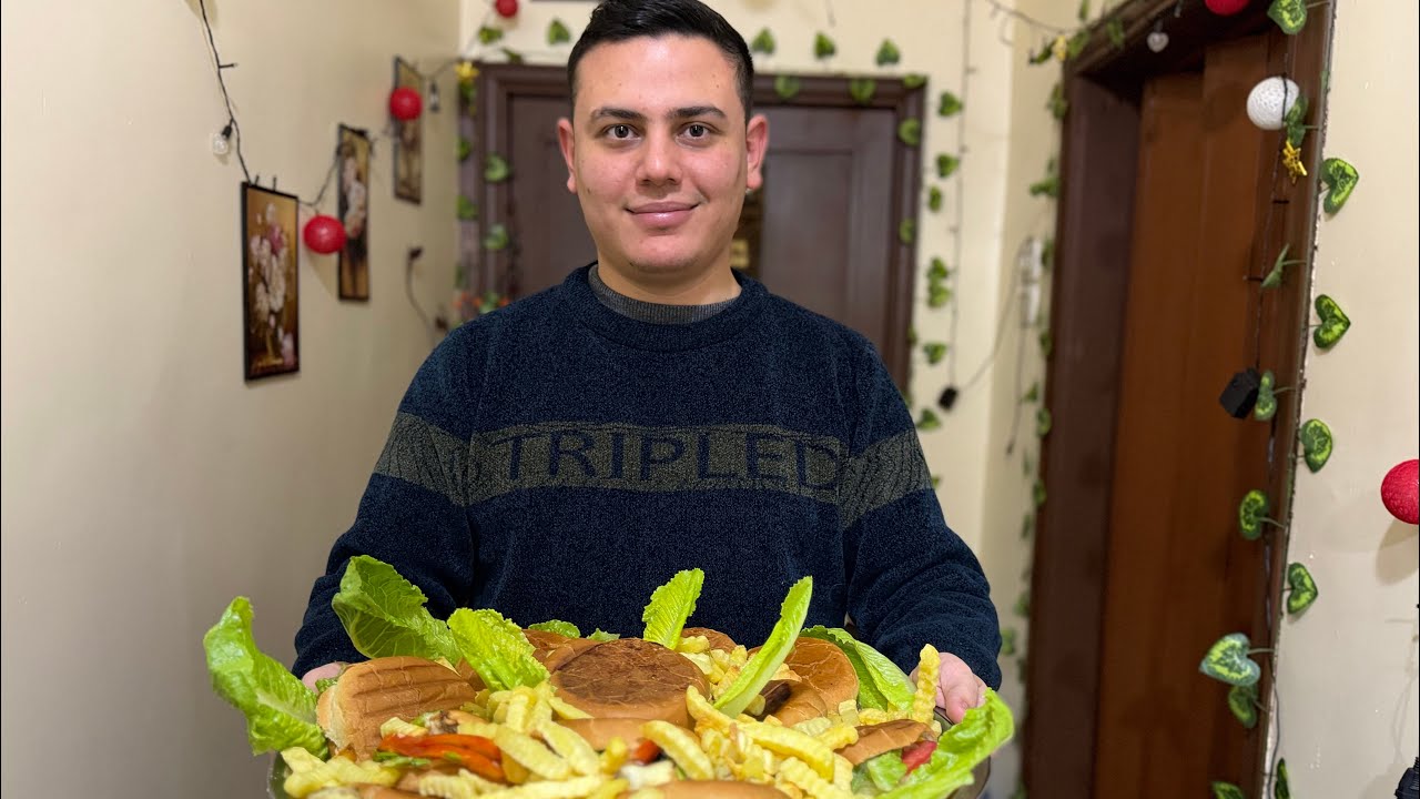 Hamburguesa da para mi Hijo en su cumpleaños