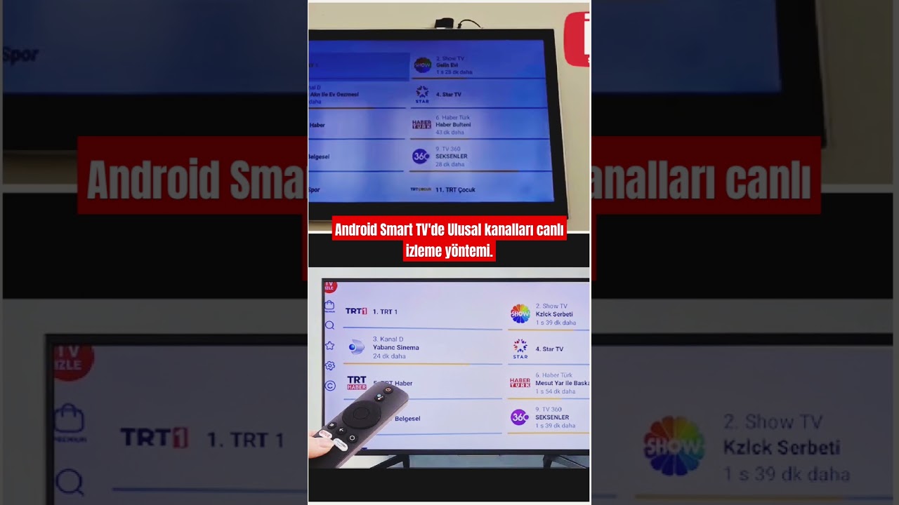 G&uuml;ncel! Android Smart TV'de Ulusal kanalları HD, canlı izleme y&ouml;ntemi #android #smarttv #canlıyayın