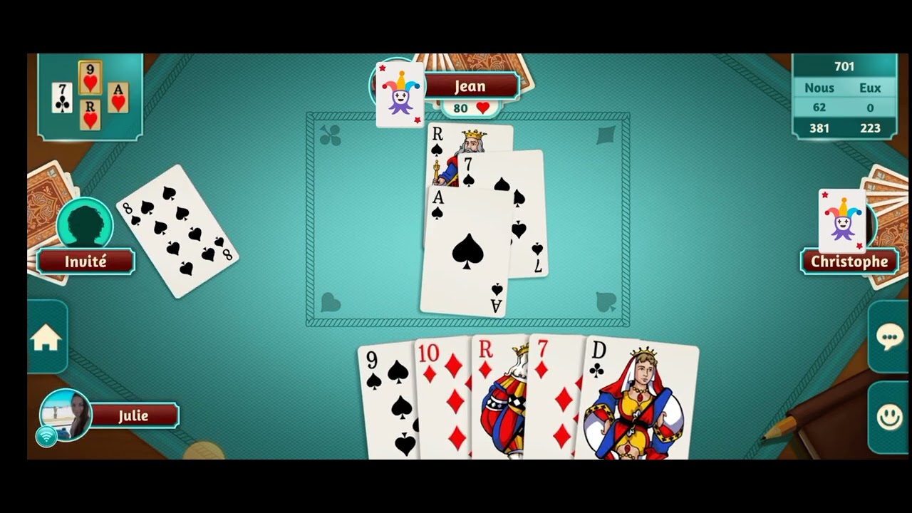 Parler à son coéquipier au travers des annonces // Belote Coinche, astuces de jeux