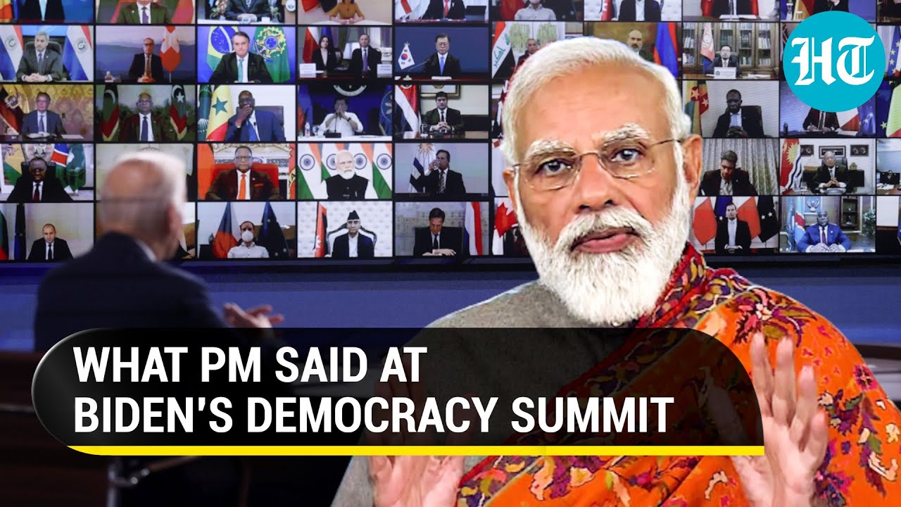 PM Modi at Joe Biden-hosted Democracy Summit: Watch what he said on tech firms