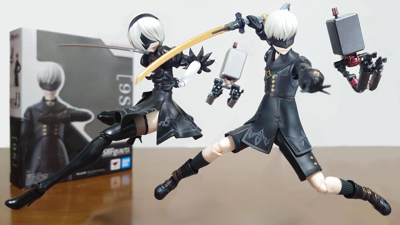 (2B＆9Sが可動フィギュアで揃い踏み！広い可動範囲＆キレイなシルエット！)S.H.Figuarts 9S　レビュー