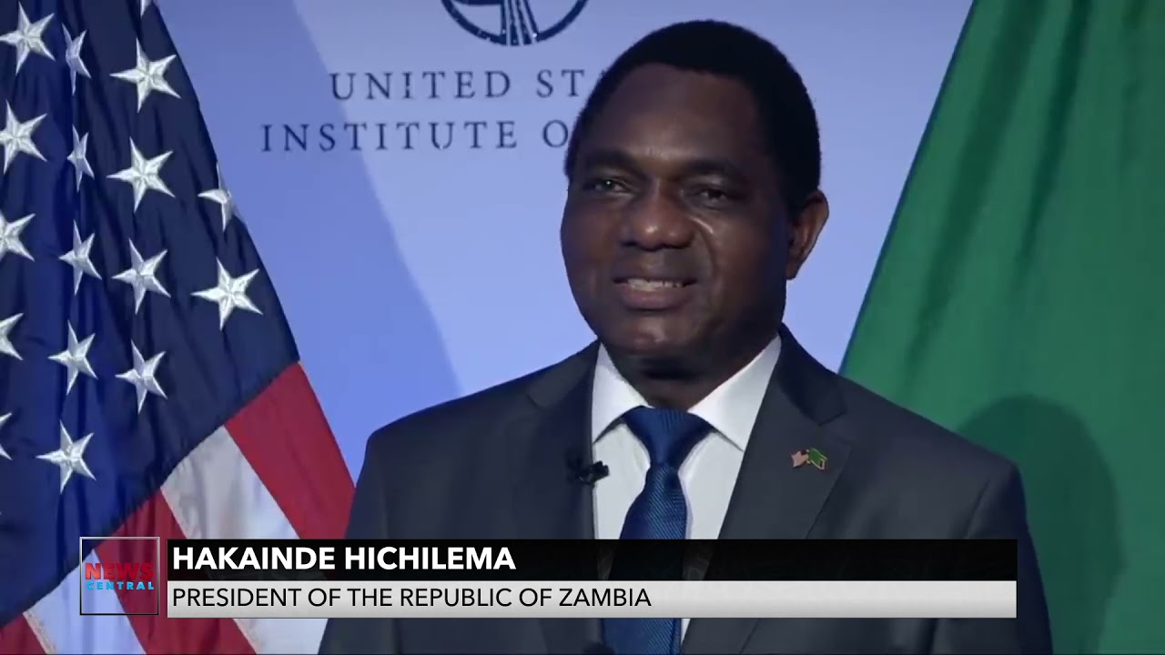 Zambia's President, Hakainde Hichilema Solicits For Support at The United States Institute of Peace