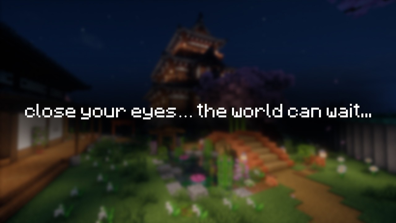 1 Hour Minecraft Rain Sleep Music 🌧️ | Close your eyes . world can wait | Calm & Peaceful Background