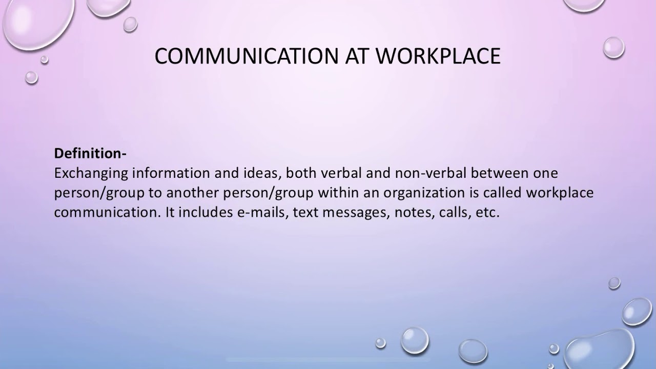 Communication at workplace (explained in hindi)