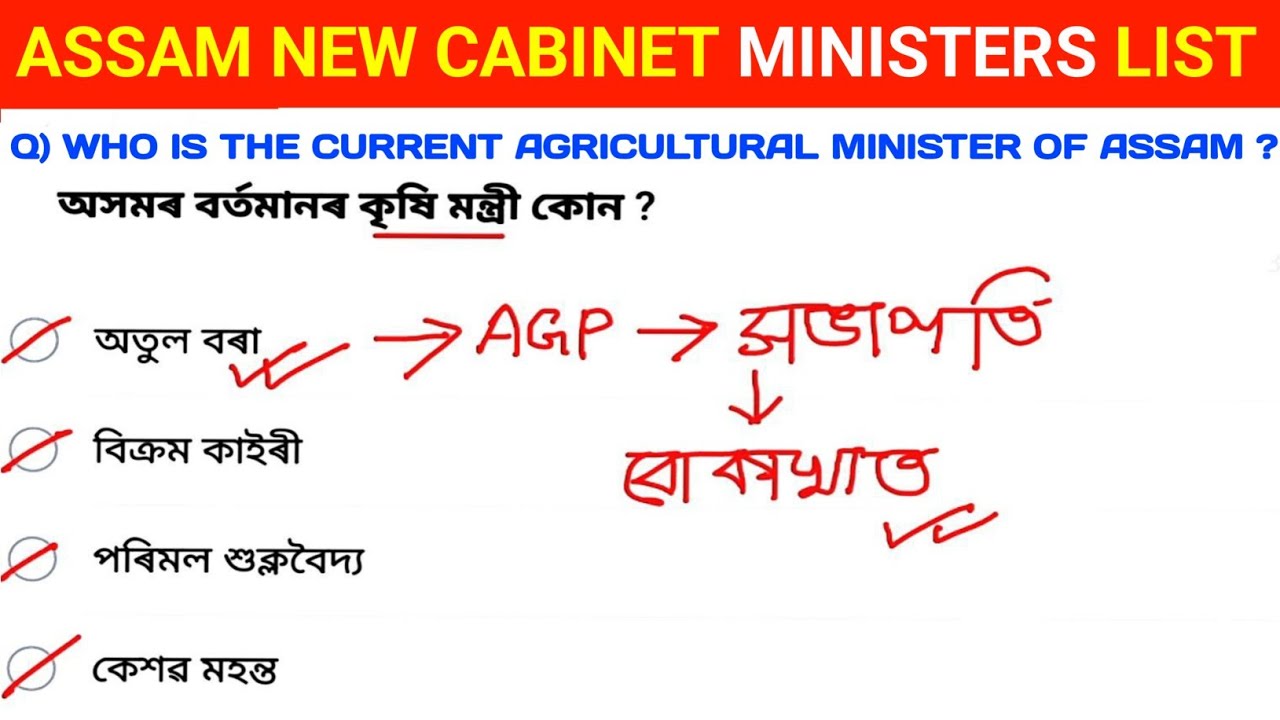 Assam new cabinet ministers list 2026 || Assam Government Ministers List || Assam Cabinet Ministers