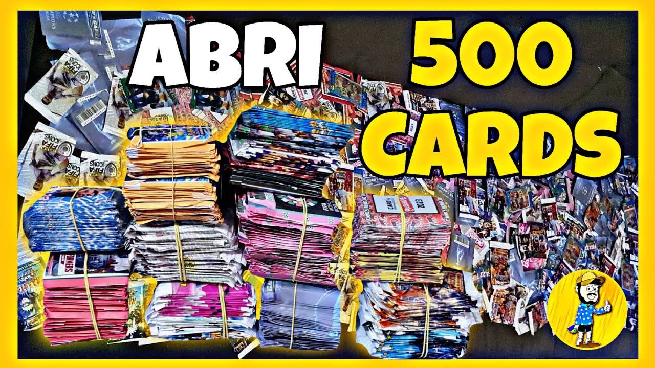 ABRINDO 500 PACOTINHOS DE CARDS EM 1 ÚNICO VÍDEO