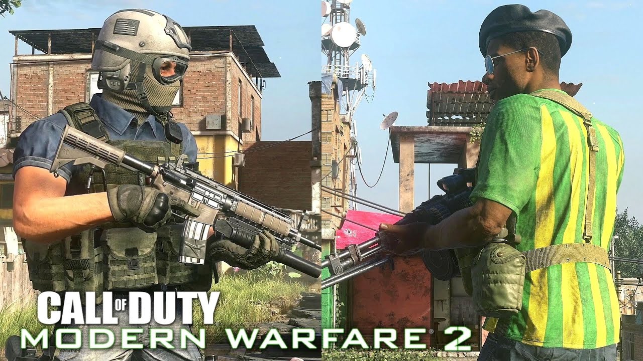 Task Force 141 vs Brazilian Militia - MODERN WARFARE 2 REMASTERED NPC Wars