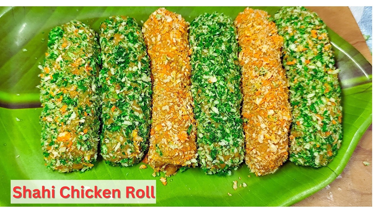 Shahi Chicken Roll Recipe | Crispy Cheese-Stuffed Chicken Rolls