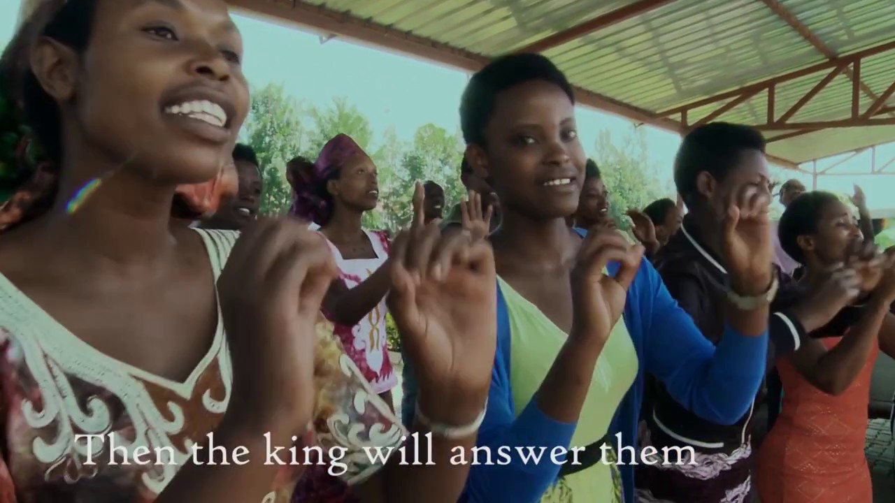 Amateka writing by Intumwa za Yesu Choir, ADEPER Murambi Gihembe Refugee Cump