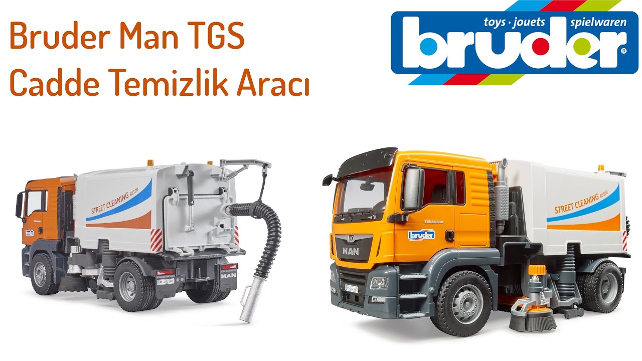 Bruder Man TGS cadde temizlik aracı kutu açılışı ve incelemesi