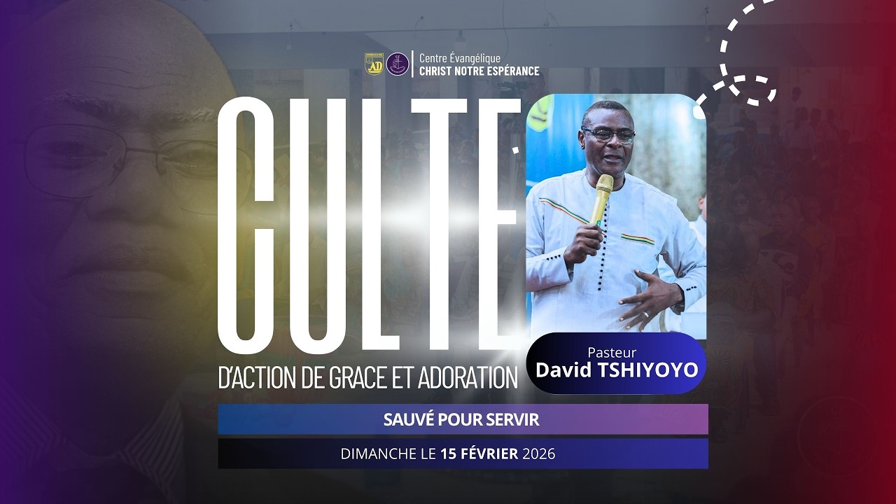 BIENVENUE AU CULTE DOMINICAL DU 15 FÉVRIER 2026| Likez, partagez et laissez un petit commentaire.
