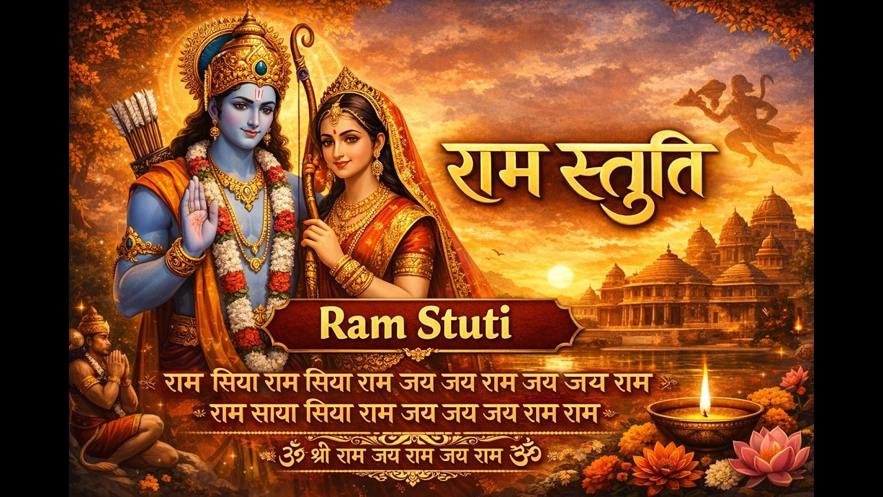 राम सिया राम सिया राम जय जय राम | Powerful Ram Stuti | Ram Bhajan for Peace & Positivity