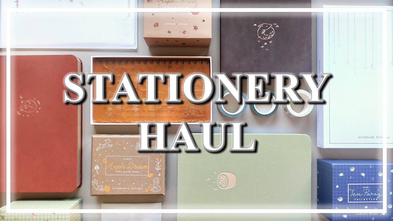 HUGE Notebook Therapy Haul | Tea Party ☕️ & Maple Dreams 🍁 Collections + GIVEAWAY