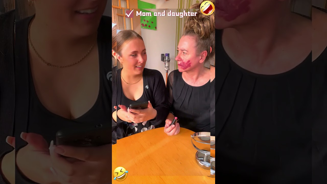 Mom and daughter #funny #funnyvideos #funnyprank #video #prankideas #shorts